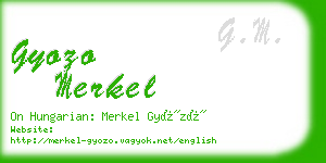 gyozo merkel business card